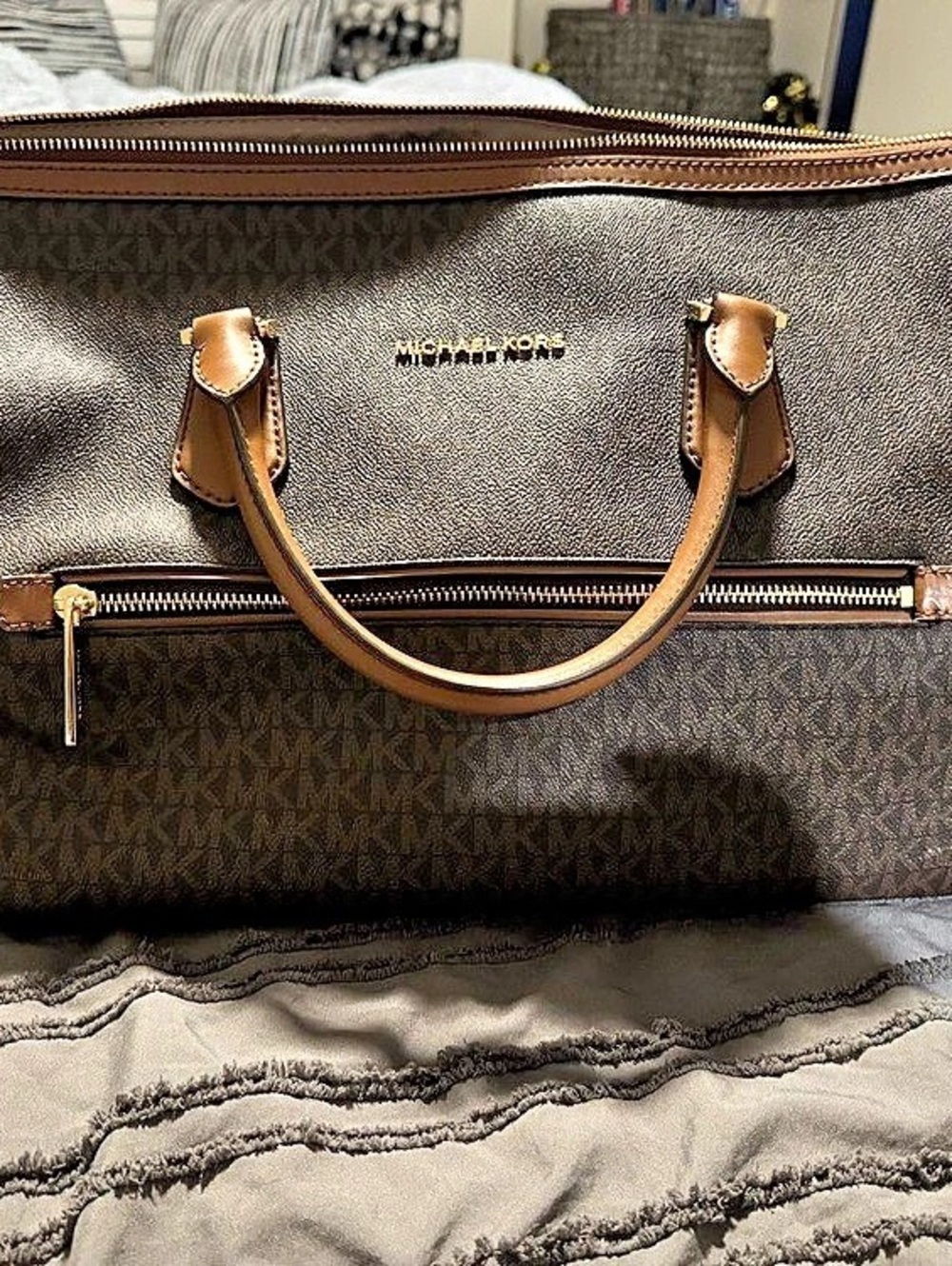 Michael Kors Jet Set Travel Extra-Large Signature Logo Weekender Bag XL